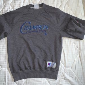 GRAY CHAMPION CREWNECK SWEATSHIRT